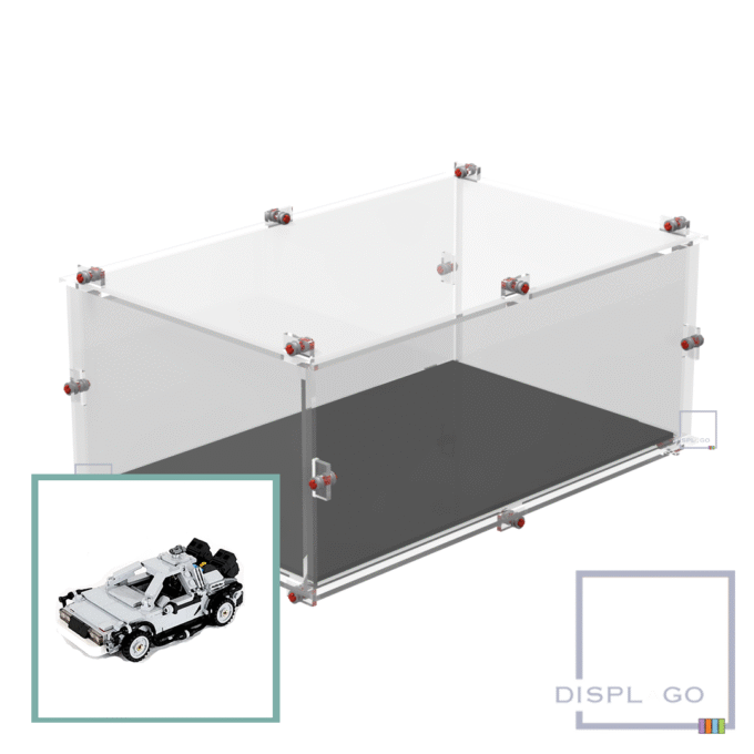 Display Case for LEGO® 21103 DeLorean™ Time Machine™