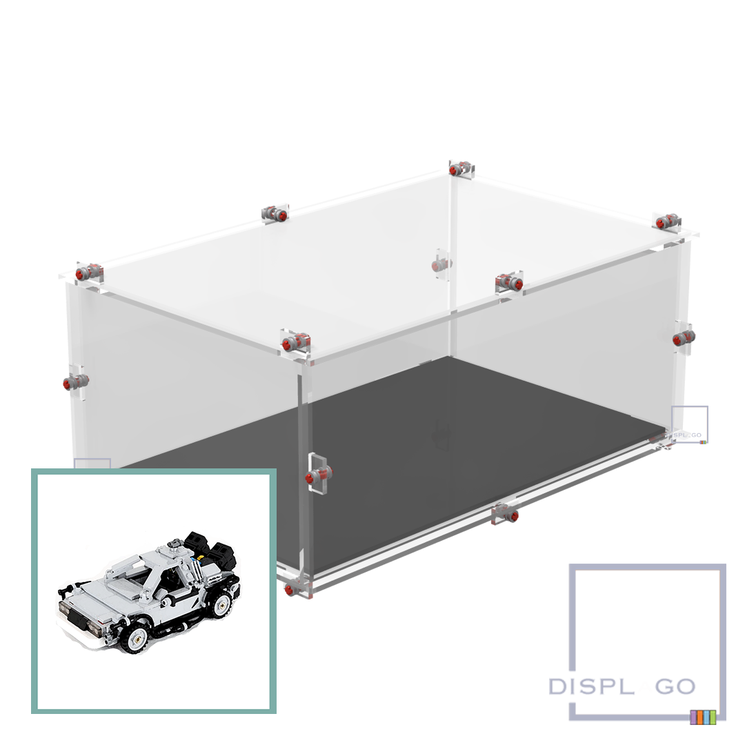 Display Case for LEGO® 21103 DeLorean™ Time Machine™
