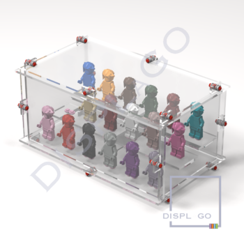 Display Case for LEGO®. LEGO® minifigures display case. displago.com Display case. Show case. Star Wars display case. LEGO Architecture display case. LEGO IDEAS display case.