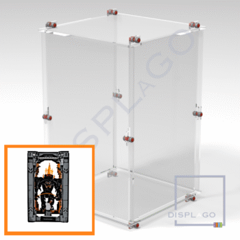 Display Case for LEGO® 10367 Lord of the Rings Balrog Book Nook (Closed position)