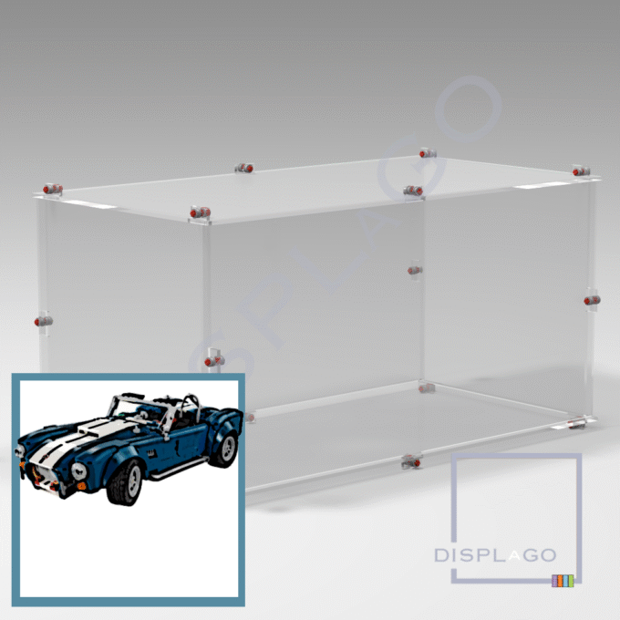 Display Case for LEGO® 10357 Shelby Cobra 427 S/C