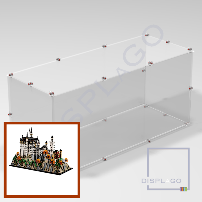 Display Case for LEGO® 21063 Neuschwanstein Castle