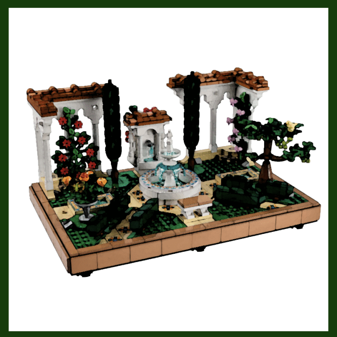 Display Case for LEGO® 10359 Fountain Garden