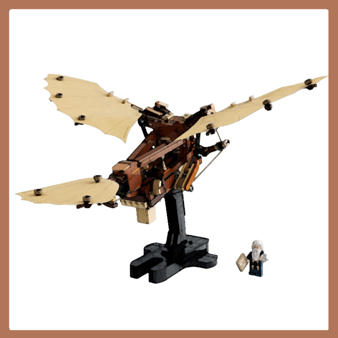 Display Case for LEGO® 10363 Leonardo da Vinci's Flying Machine