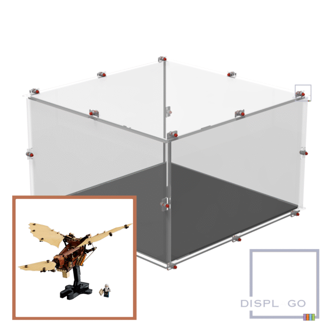 Leonardo da Vinci's Flying Machine Display Case for LEGO 10363