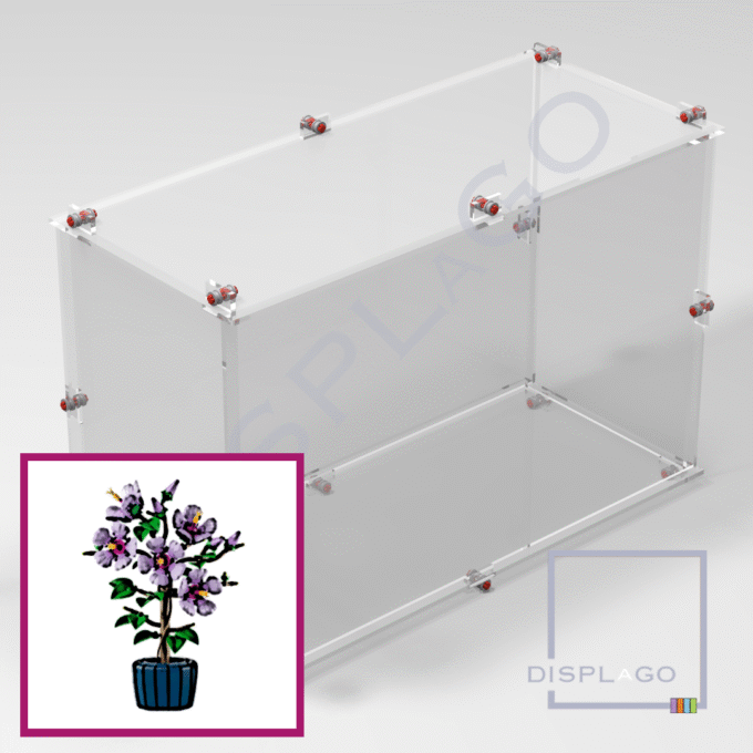 Display Case for LEGO® 10372 Hibiscus