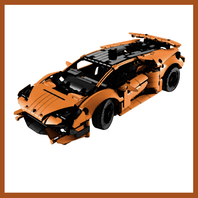 Display Case for LEGO® 42196 Lamborghini Huracán Tecnica Orange