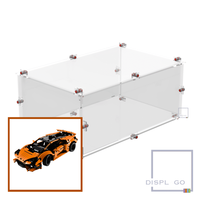 Display Case for LEGO® 42196 Lamborghini Huracán Tecnica Orange