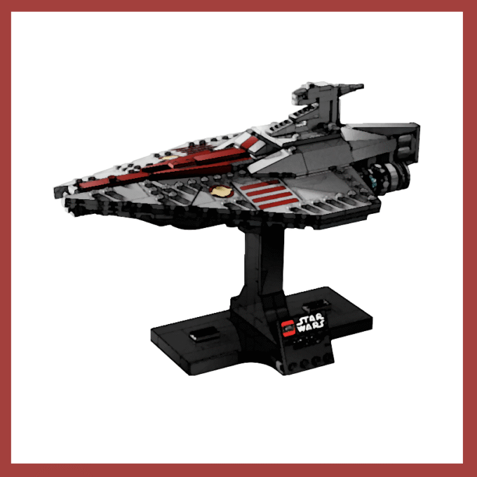 Display Case for LEGO® 75404 Acclamator-Class Assault Ship