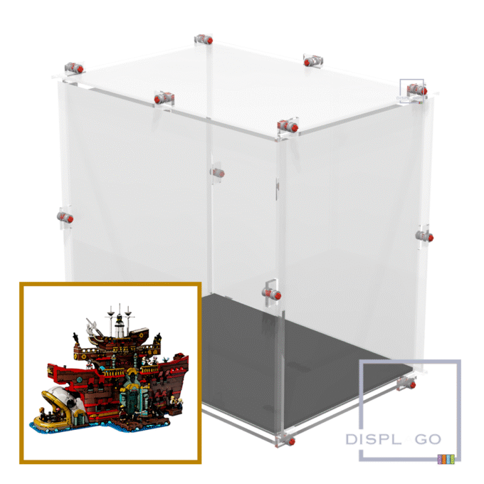 Display Case for LEGO® 75640 One Piece "The Baratie" Floating Restaurant
