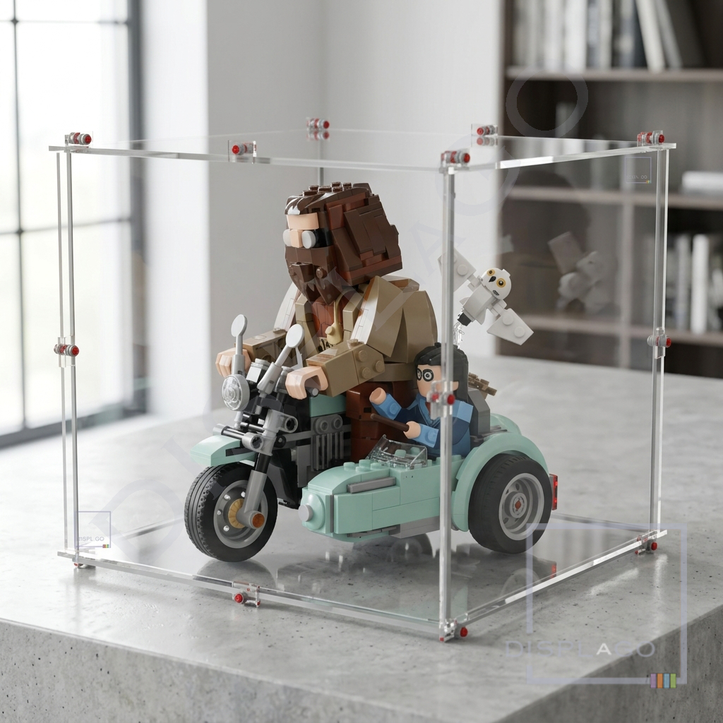 Display Case for LEGO® 76443 Hagrid & Harry's Motorcycle Ride