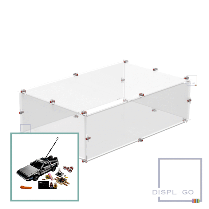 Display Case for LEGO® 10300 Back to the Future™ Time Machine™ (without hook)