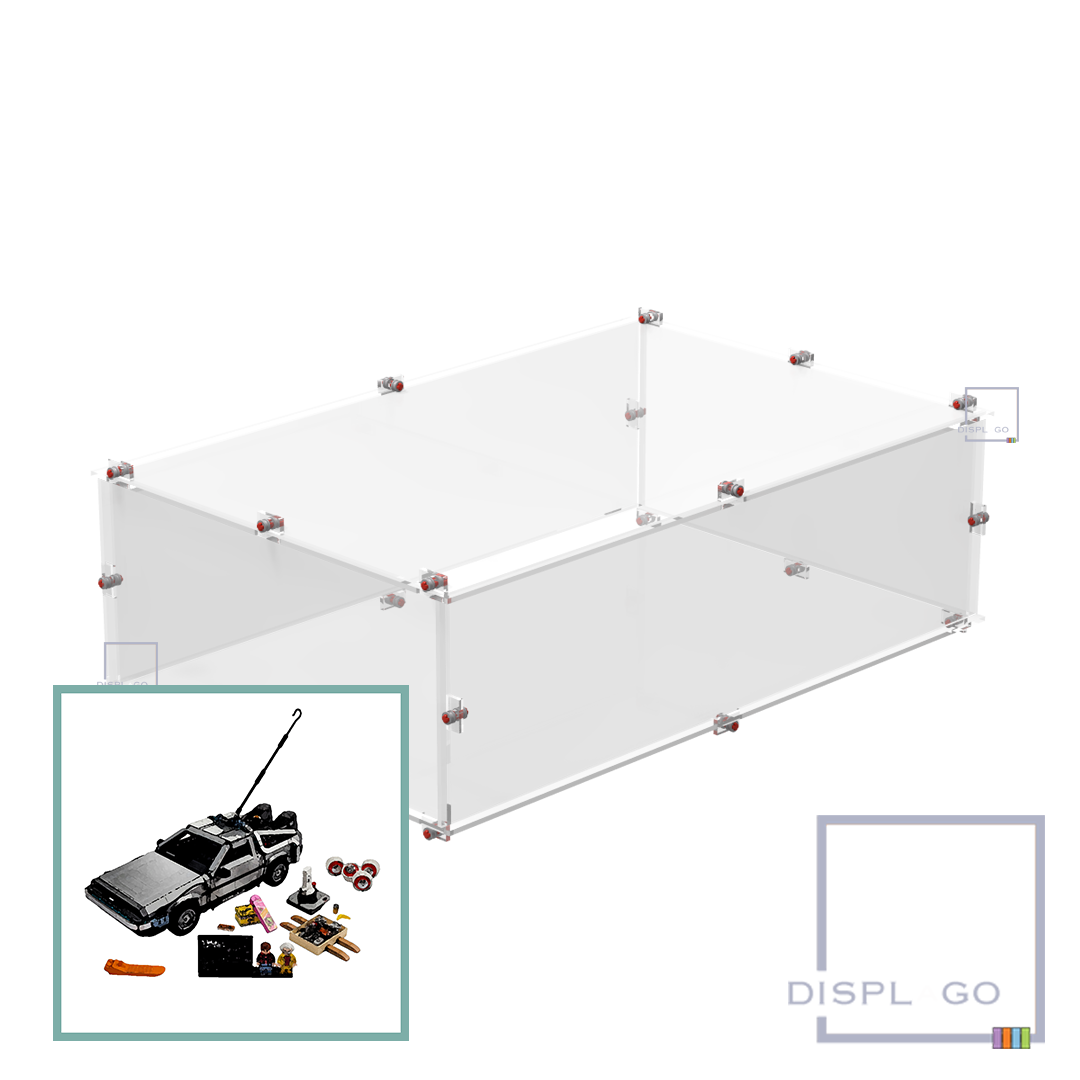 Display Case for LEGO® 10300 Back to the Future™ Time Machine™ (without hook)