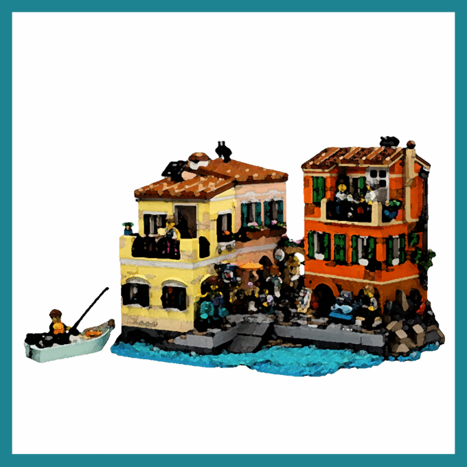 Display Case for LEGO® 21359 Italian Riviera