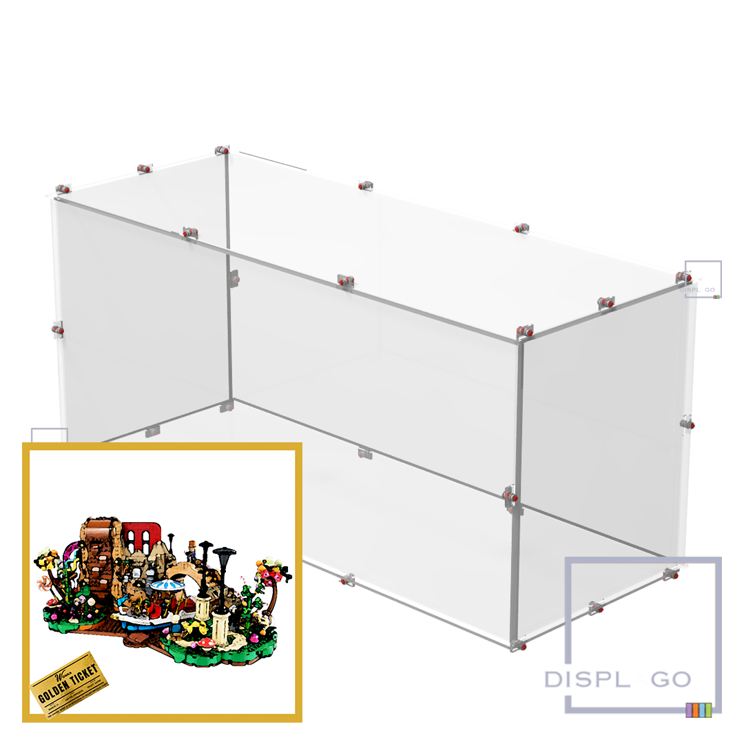 Display Case for LEGO® 21360 Willy Wonka & the Chocolate Factory