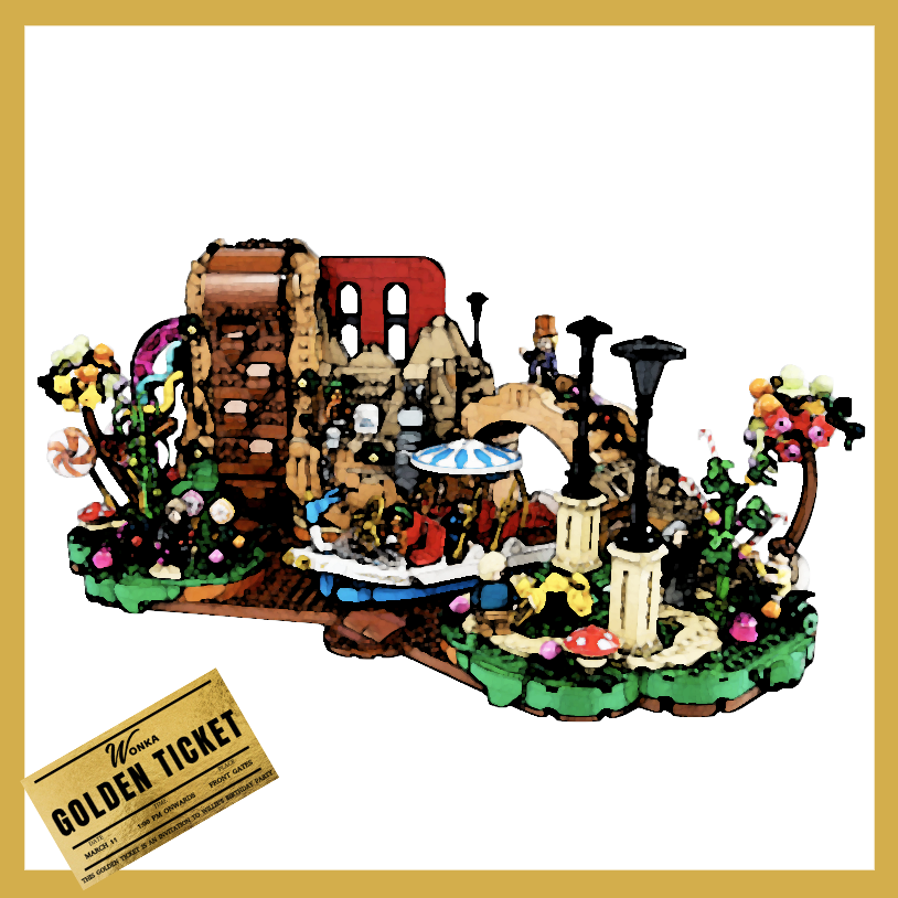 Display Case for LEGO® 21360 Willy Wonka & the Chocolate Factory