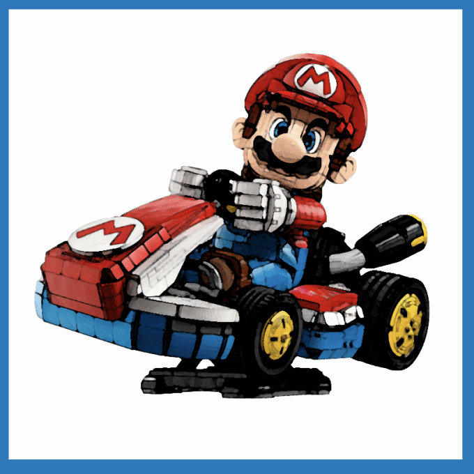 Display Case for LEGO® 72037 Mario Kart™ – Mario & Standard Kart