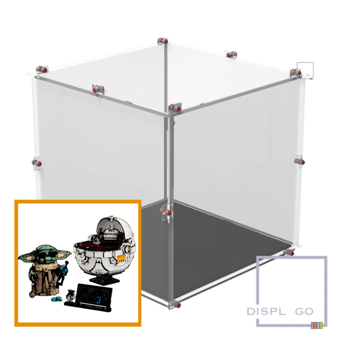 Display Case for LEGO® 75403 Grogu with Hover Pram