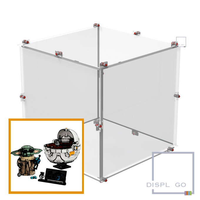 Display Case for LEGO® 75403 Grogu with Hover Pram