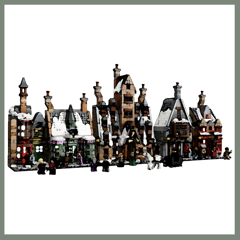 Display Case for LEGO® 76457 Harry Potter™ Hogsmeade™ Village – Collectors' Edition Display
