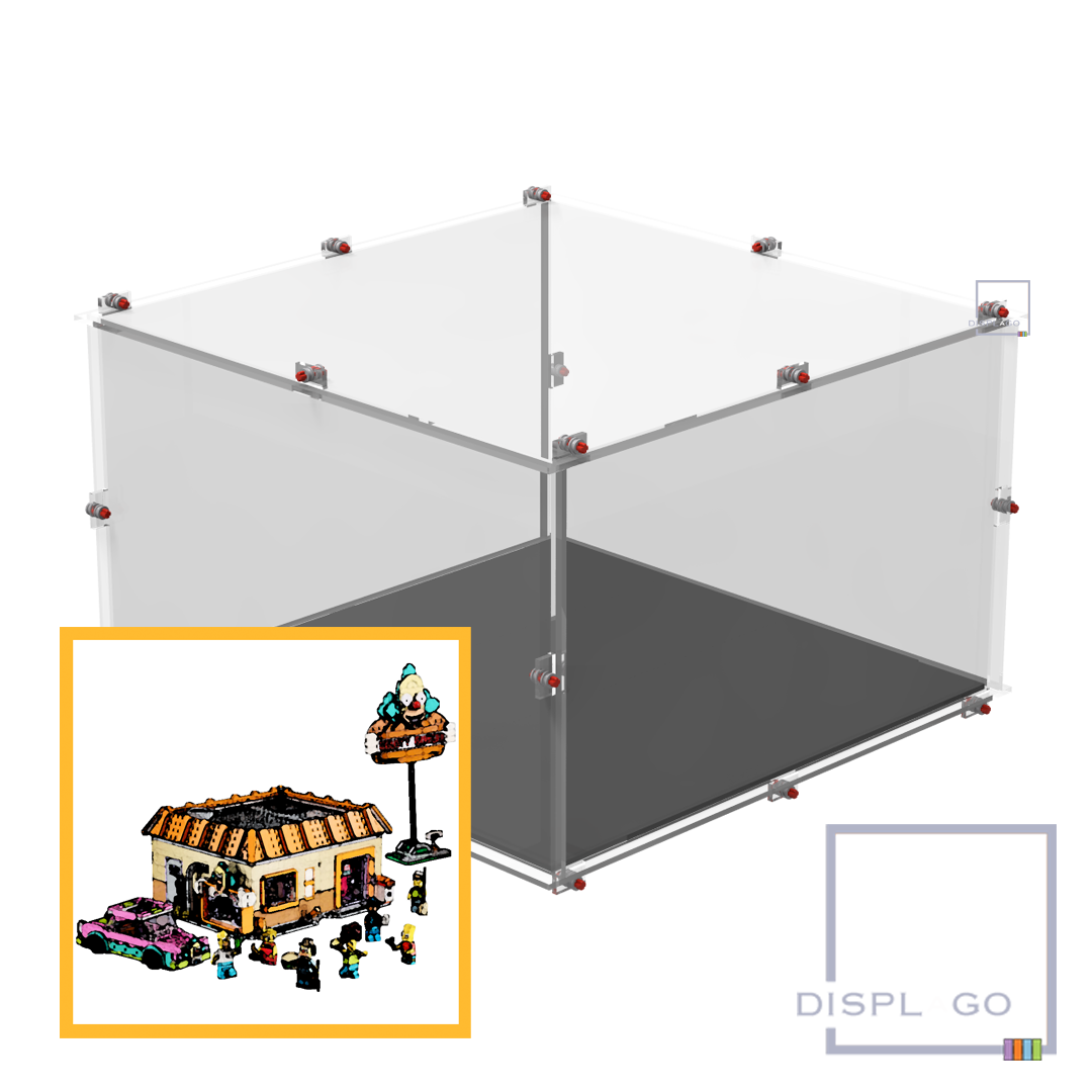 Display Case for LEGO® 10352 The Simpsons™ Krusty Burger