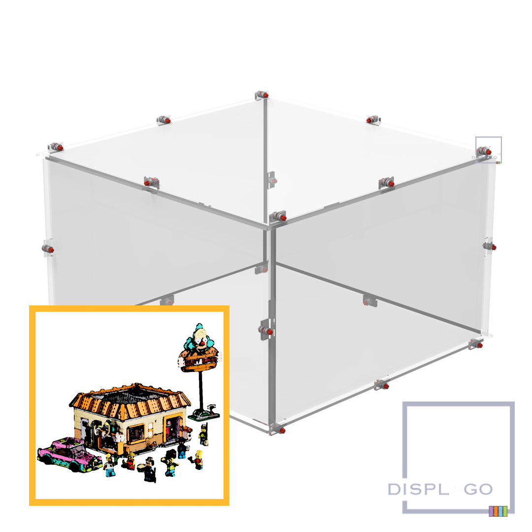 Display Case for LEGO® 10352 The Simpsons™ Krusty Burger