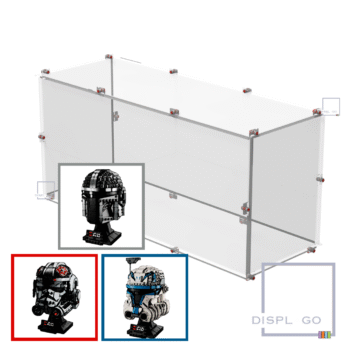 Display Case for LEGO® any 3 Helmets