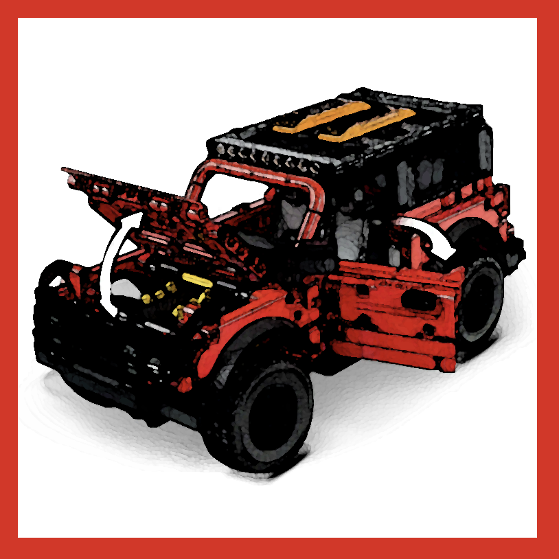 Display Case for LEGO® 42213 Ford Bronco® SUV