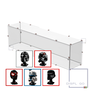 Display Case for LEGO® any 5 Helmets