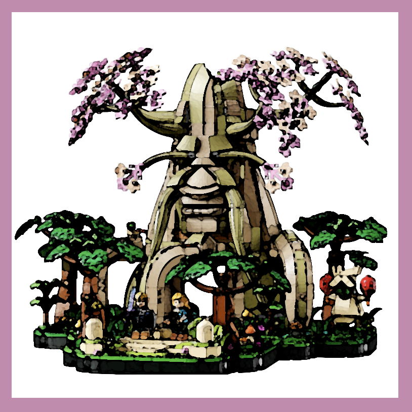 Display Case for LEGO® 77092 Great Deku Tree 2-in-1 XL