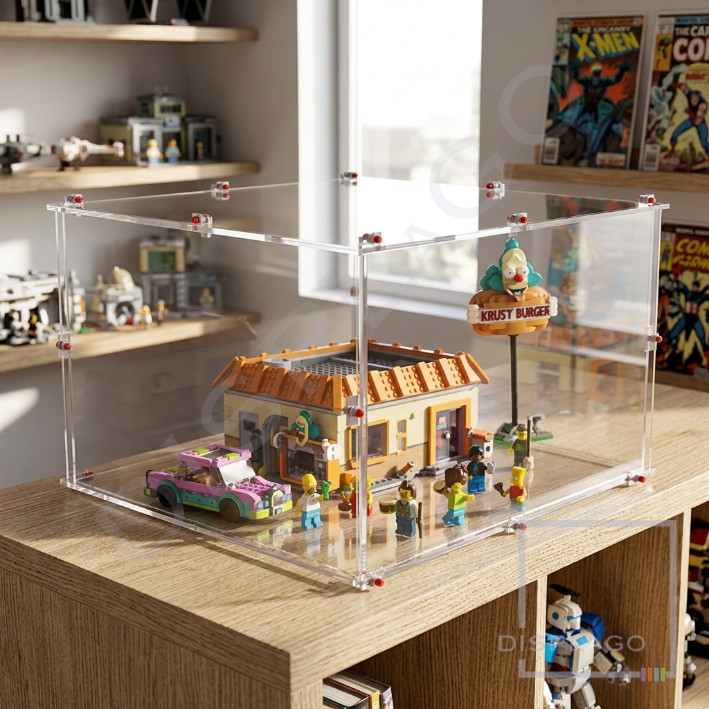Display Case for LEGO® 10352 The Simpsons™ Krusty Burger