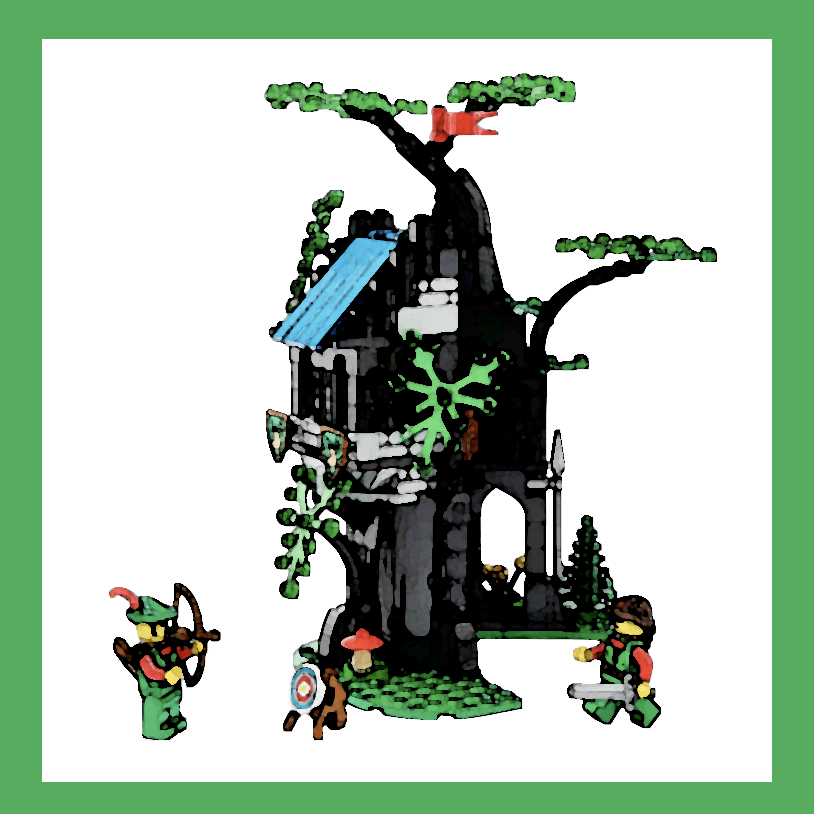 Display Case for LEGO® 40567 Forest Hideout™ flora