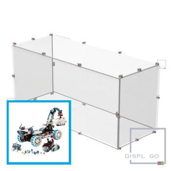 Display Case for LEGO® 42211 Lunar Outpost Moon Rover Space Vehicle