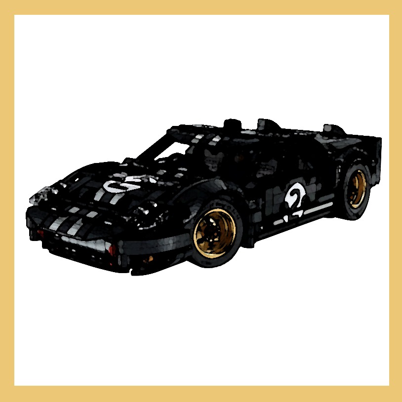 Display Case for LEGO® 42223 Technic™ 1966 Ford™ GT40 MKII™ Race Car speed hunger