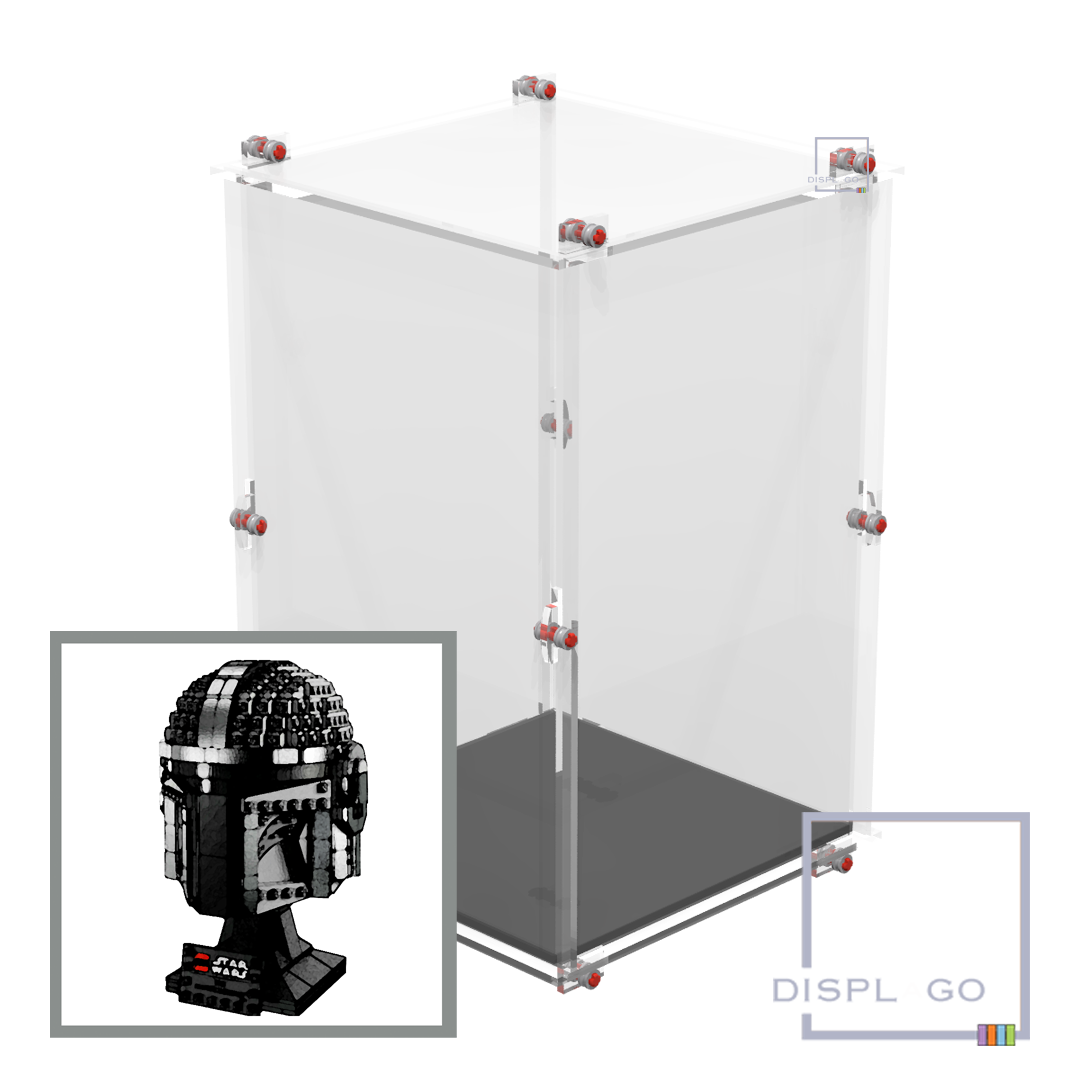 Display Case for LEGO® STAR WARS™ 75328 The Mandalorian™ Helmet space
