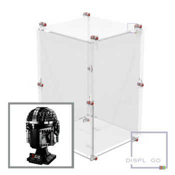 Display Case for LEGO® STAR WARS™ 75328 The Mandalorian™ Helmet space
