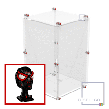 Display Case for LEGO® 76329 Marvel™ Miles Morales'™ Mask Helmet movie classics