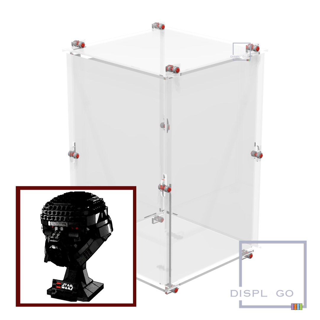 Display Case for LEGO® STAR WARS™ 75343 Dark Trooper™ Helmet