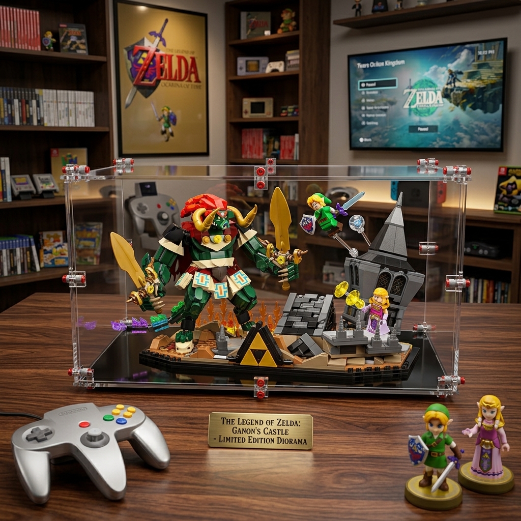 Display Case for LEGO® 77093 The Legend of Zelda™ Ocarina of Time