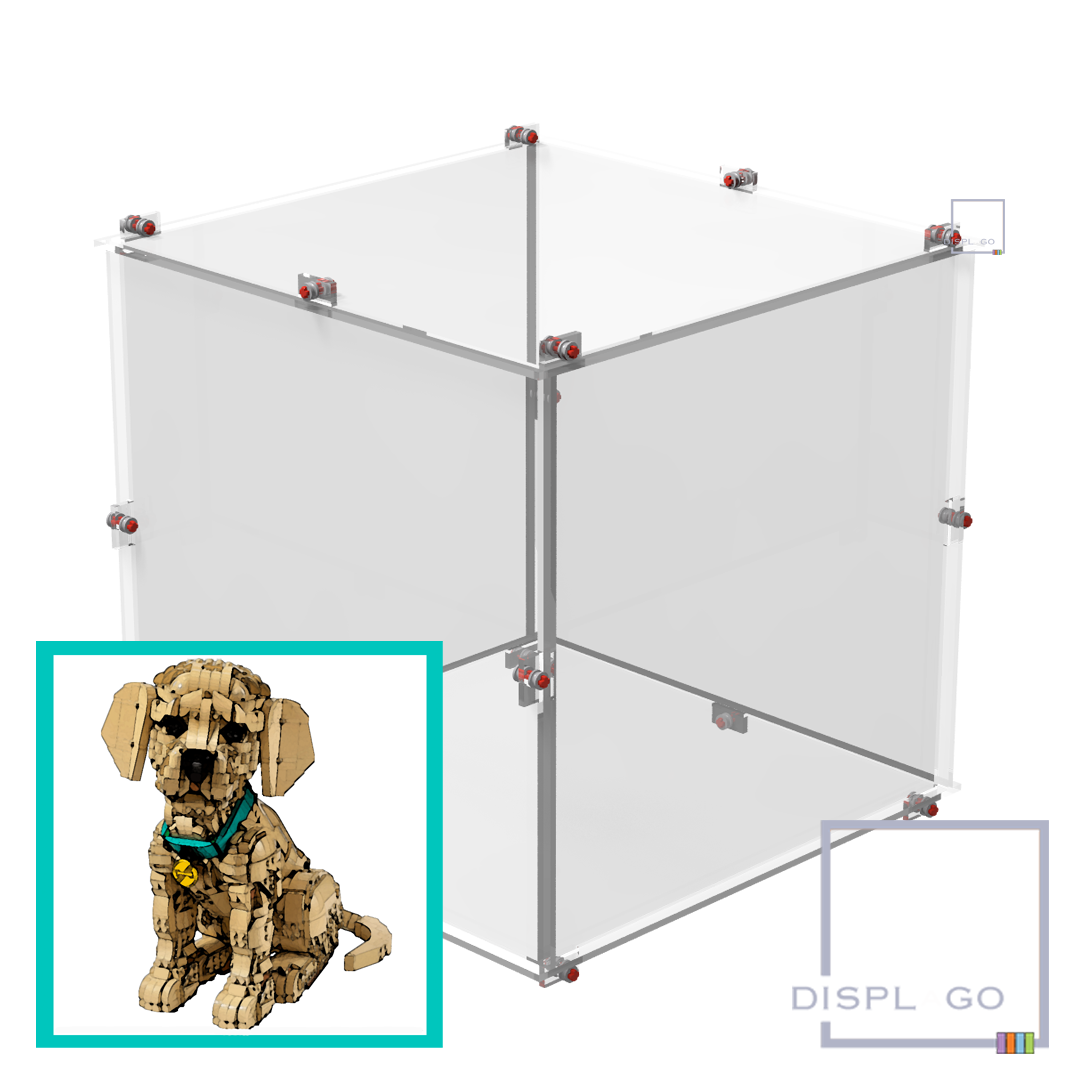 Display Case for LEGO® Icons® 11384 Golden Retriever Puppy