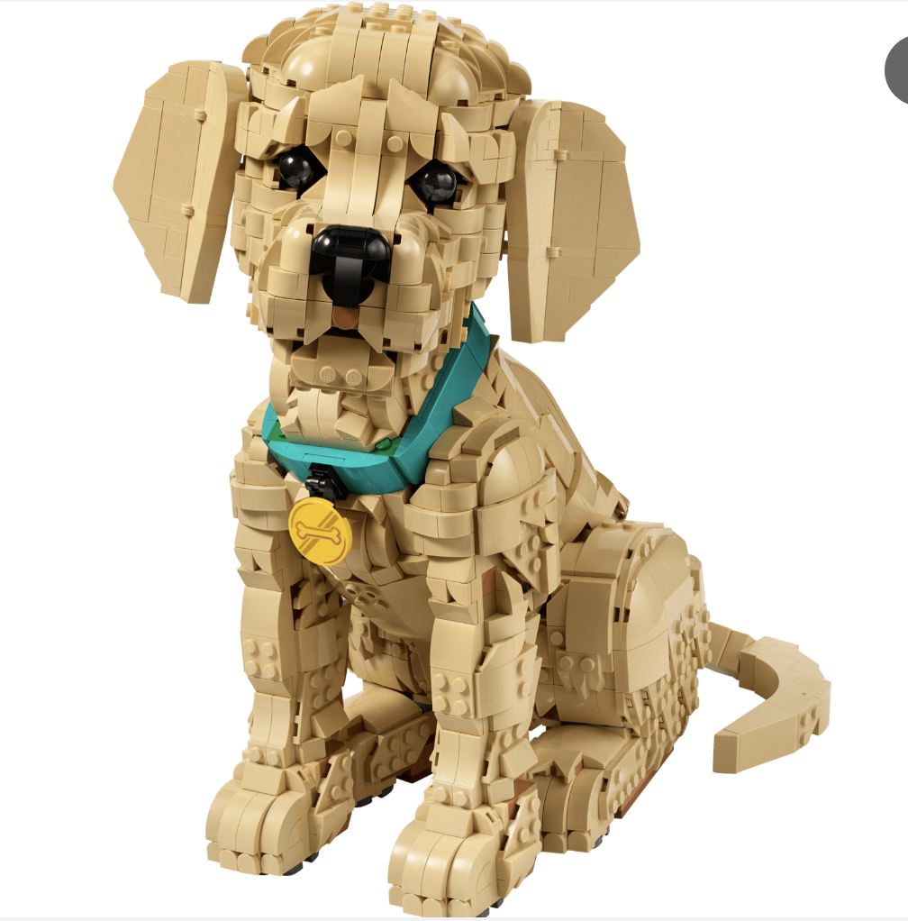 Display Case for LEGO® Icons® 11384 Golden Retriever Puppy