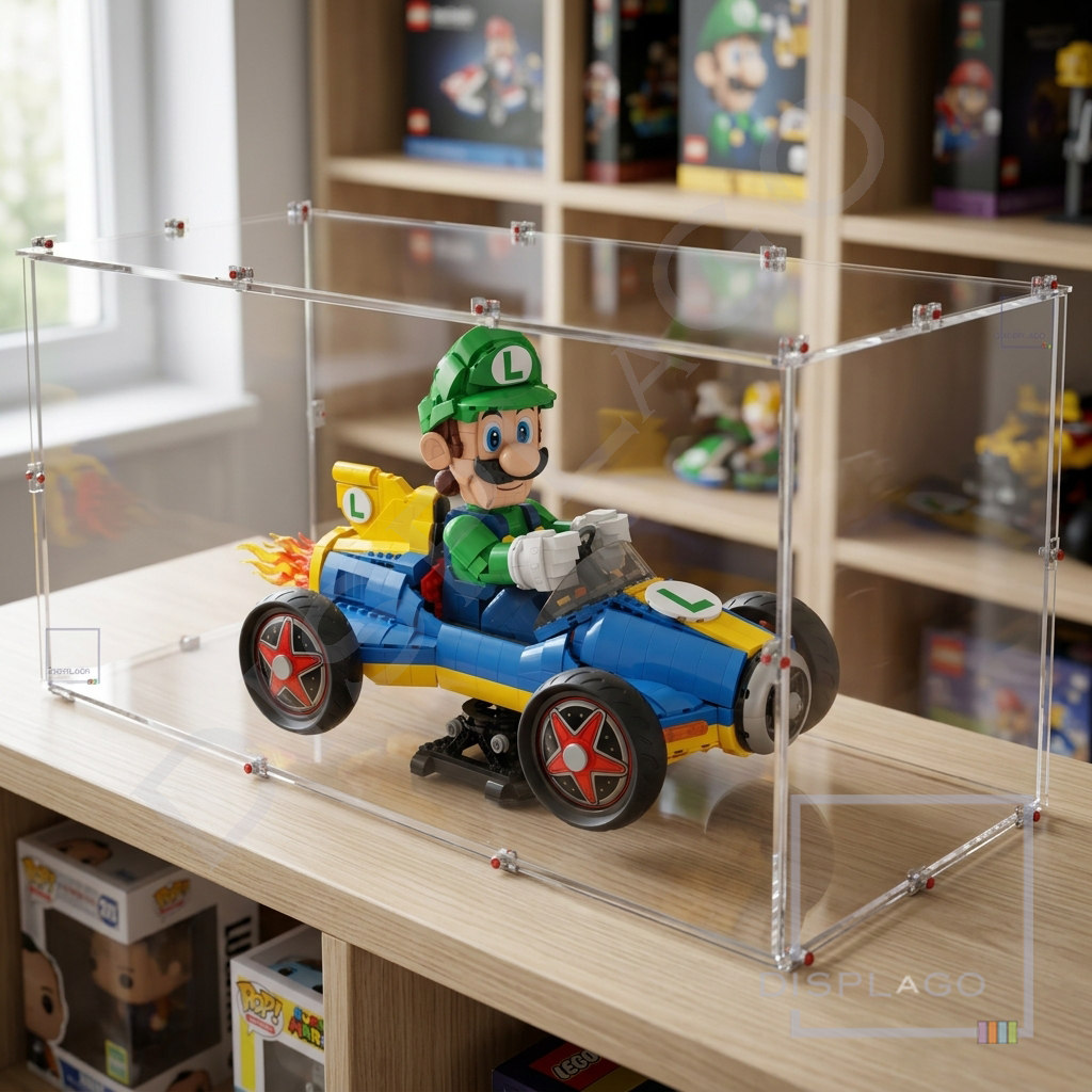 Mario Kart™ Luigi & Mach 8™ Display Case for LEGO® # 72050 game