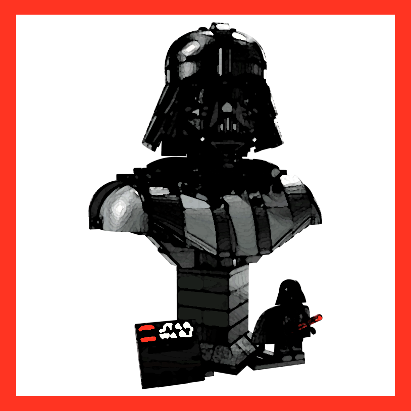 Display Case for LEGO® 75439 Darth Vader™ Bust Helmet space