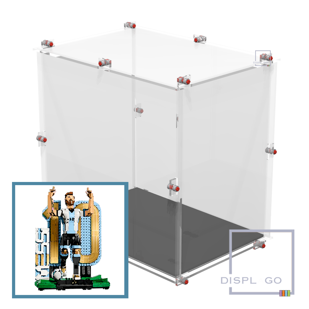 Lionel Messi™ Standing Soccer Legend™ Display Case for LEGO® #43015 history sport