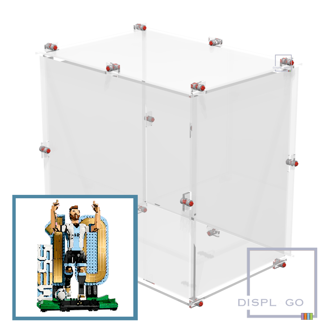 Lionel Messi™ Standing Soccer Legend™ Display Case for LEGO® #43015 history sport